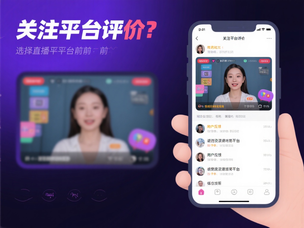 关注平台评价：在选择直播平台前，先通过社
